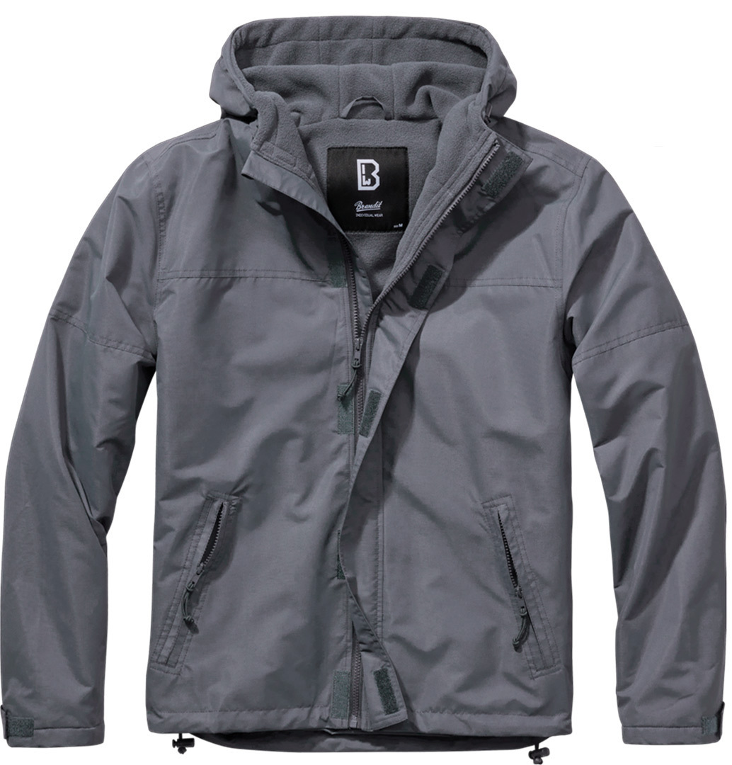 Brandit Windbreaker Frontzip Jacke anthrazit 7XL Abbildung 1