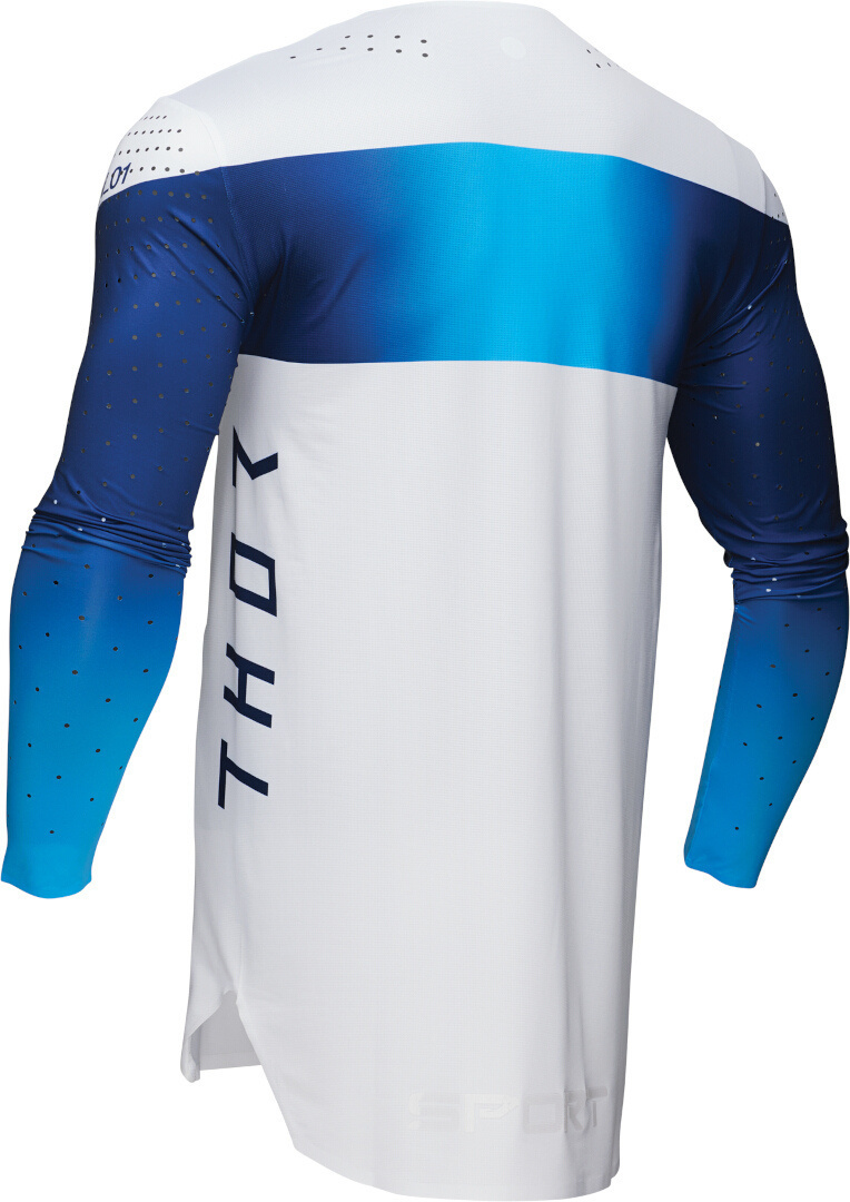 Thor Sportmode Strike Motocross Jersey white/blue M Figure 4