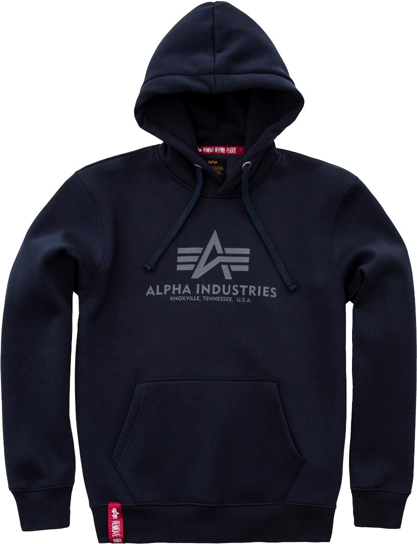 Alpha Industries Basic Hoodie azul escuro S Figura 1