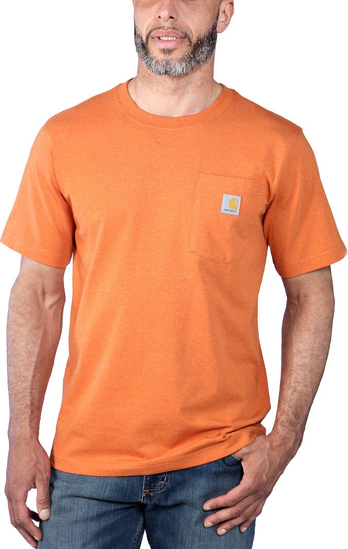 Carhartt Relaxed Fit Heavyweight K87 Pocket Triko oranžová M Obrázek 3