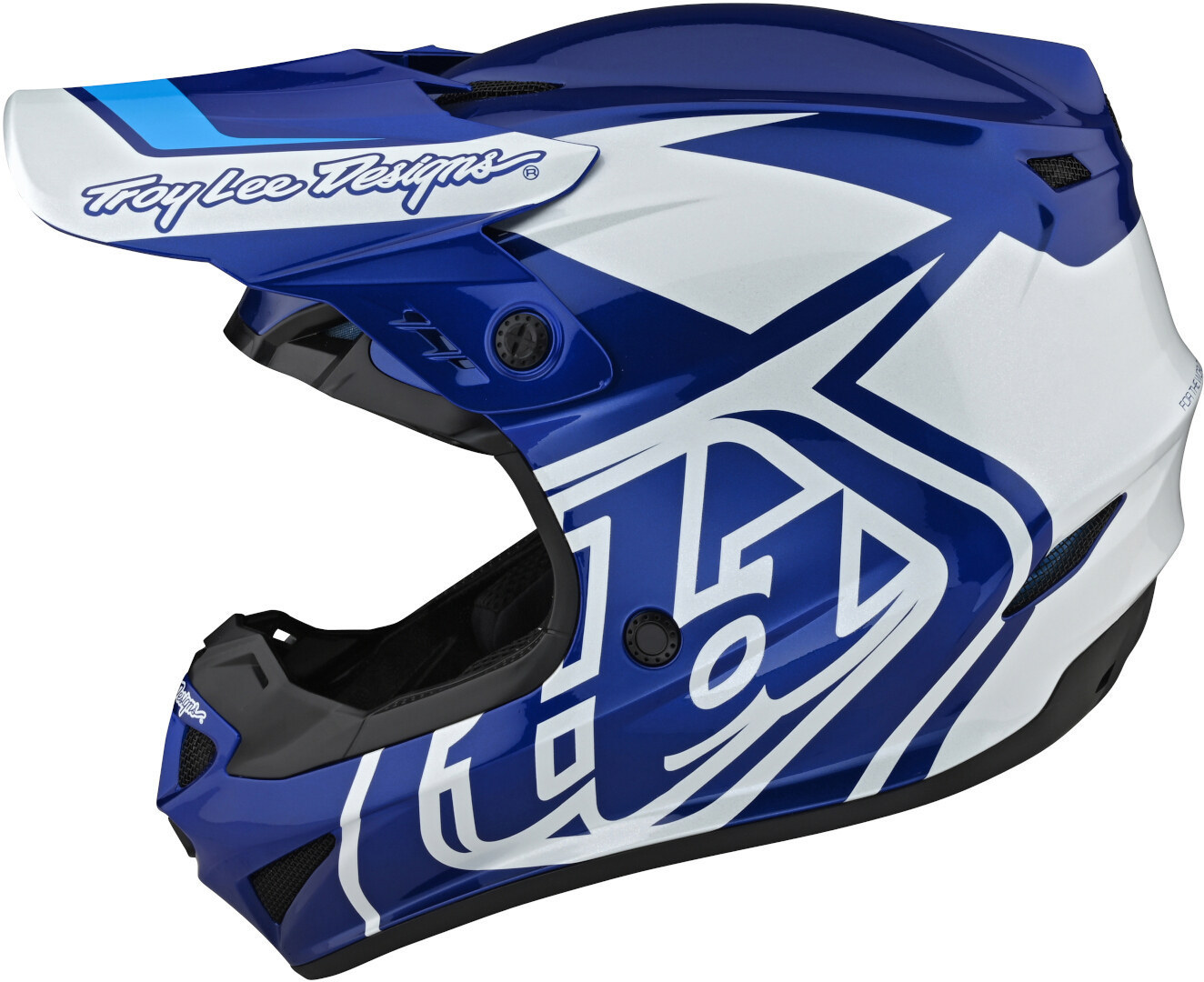 Troy Lee Designs GP Overload Motorcross helm blauw/wit M Figuur 8