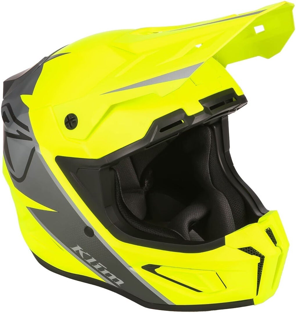Klim T1 Freeride Snescooter hjelm neongul mat/grå mat S (55/56) Figur 3