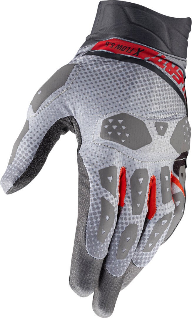 Leatt ADV X-Flow 5.5 Short Motorrad Handschuhe grau/rot XL Abbildung 5