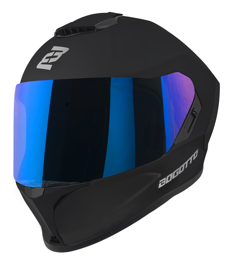 Bogotto Phantom Fiberglass Casco nero opaco S Figura 10