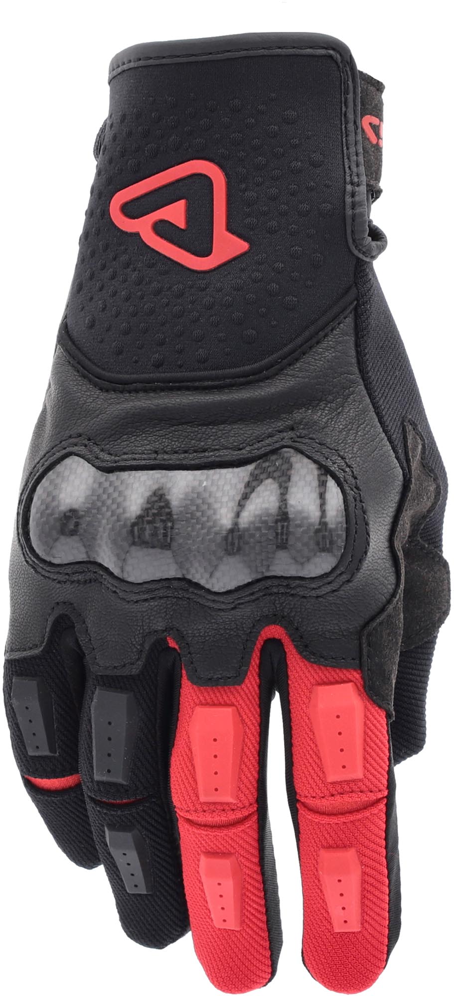 Acerbis Carbon G 5.0 Luvas de Motocicleta preto/vermelho S Figura 5