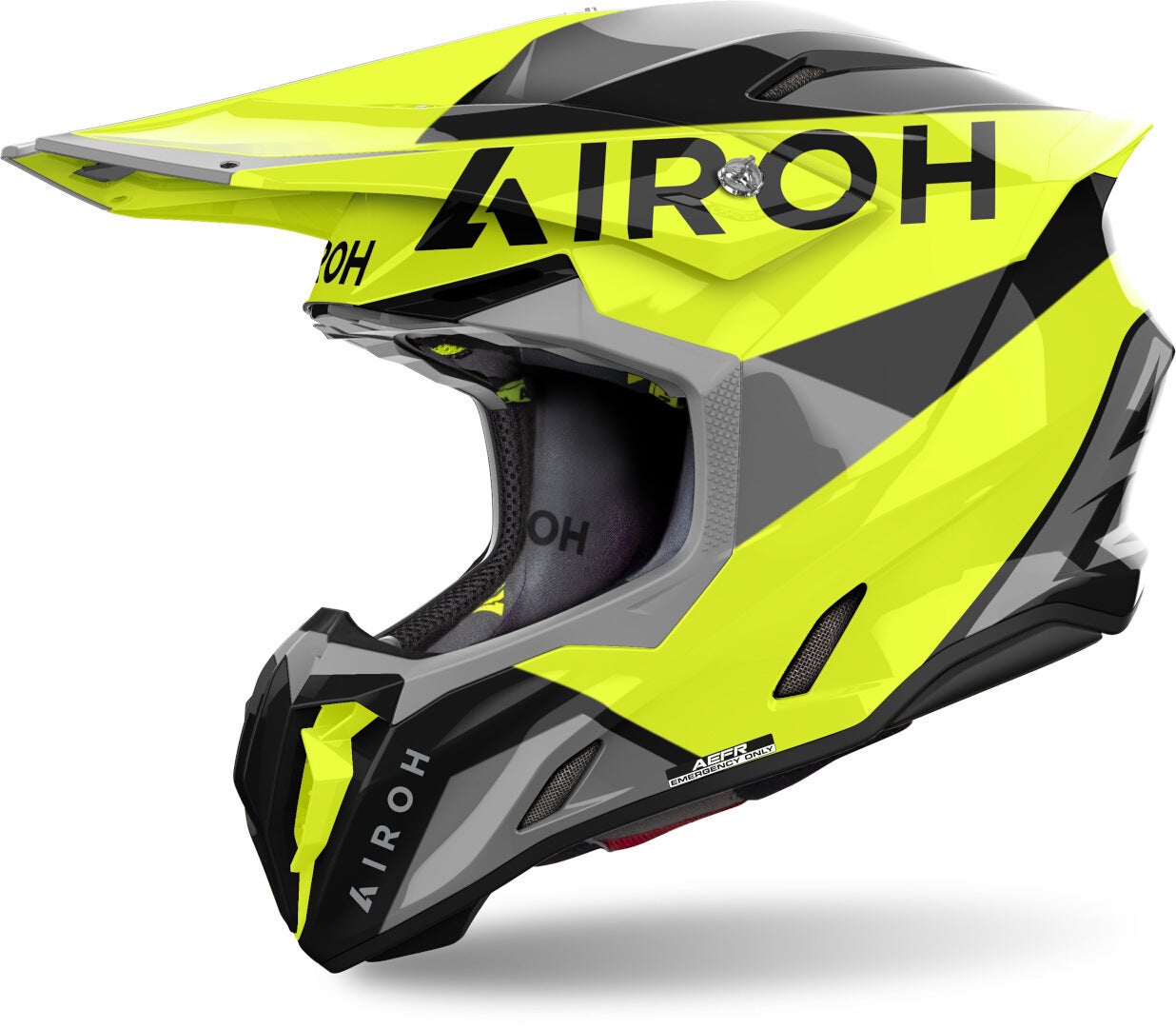 Airoh Twist 3 King Motocross hjelm sort/grå/gul S (55/56) Figur 1