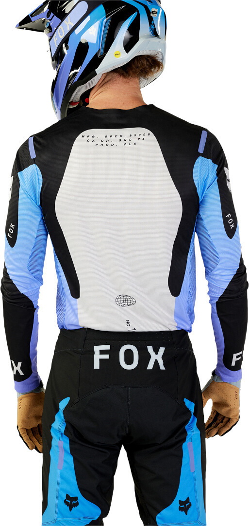 FOX Flexair Magnetic Tricou de motocross Negru/Alb/Mov M Figura 4