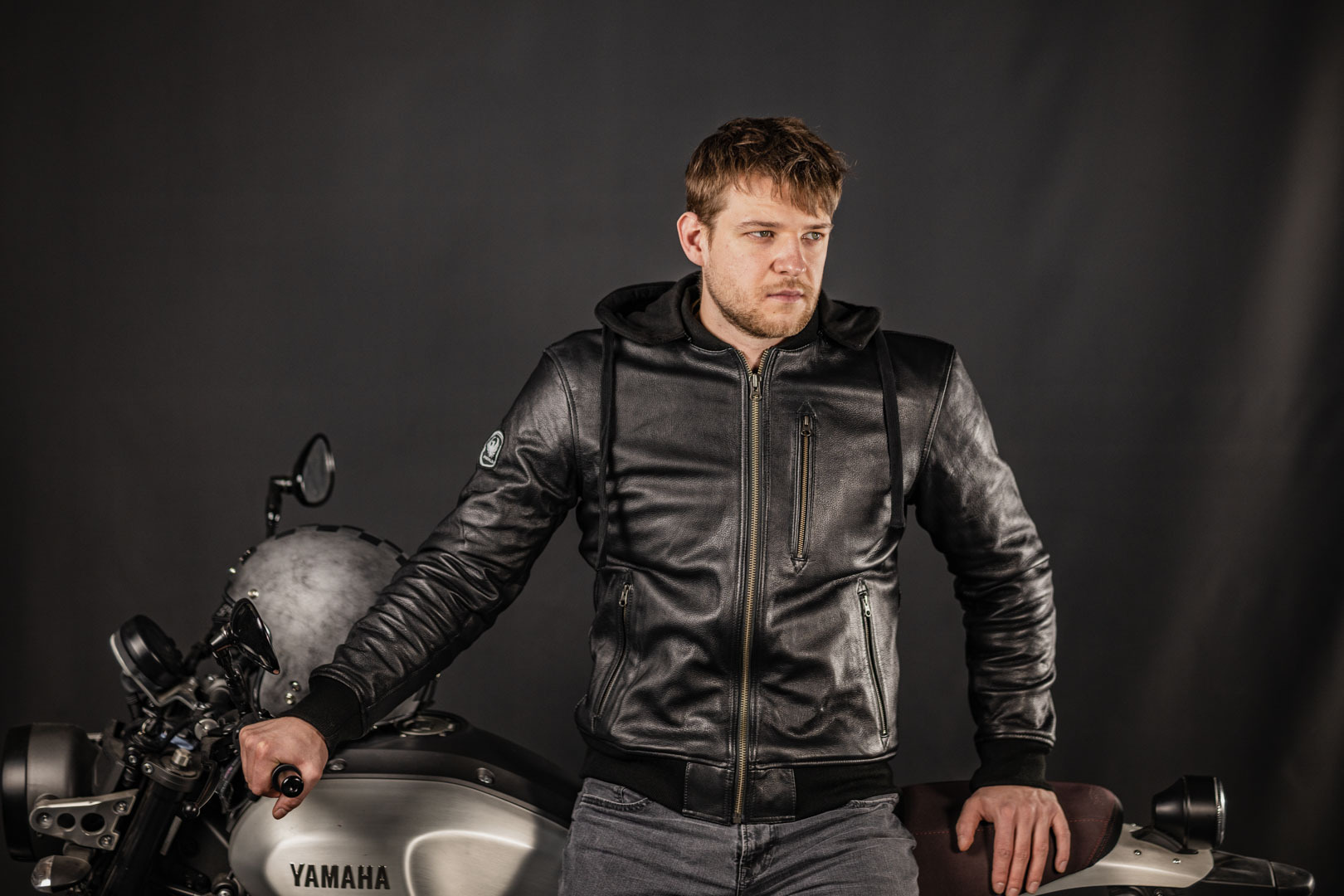 Merlin Trance Motor leren jas M Figuur 5