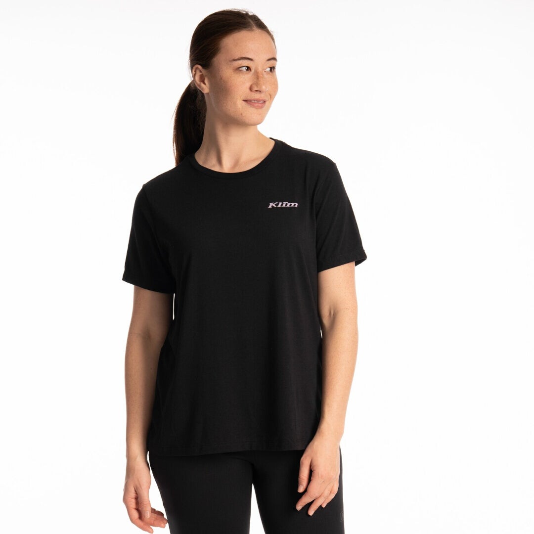 Klim Canyon Tri-Blend Dame T-shirt violet/sort M Figur 1