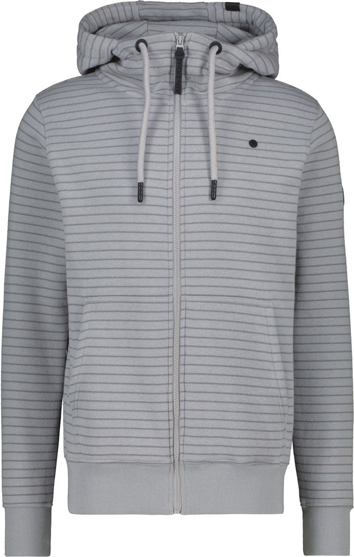 Alife And Kickin TrasherAK Z Zip Hoodie Moletom com zíper cinza L Figura 1