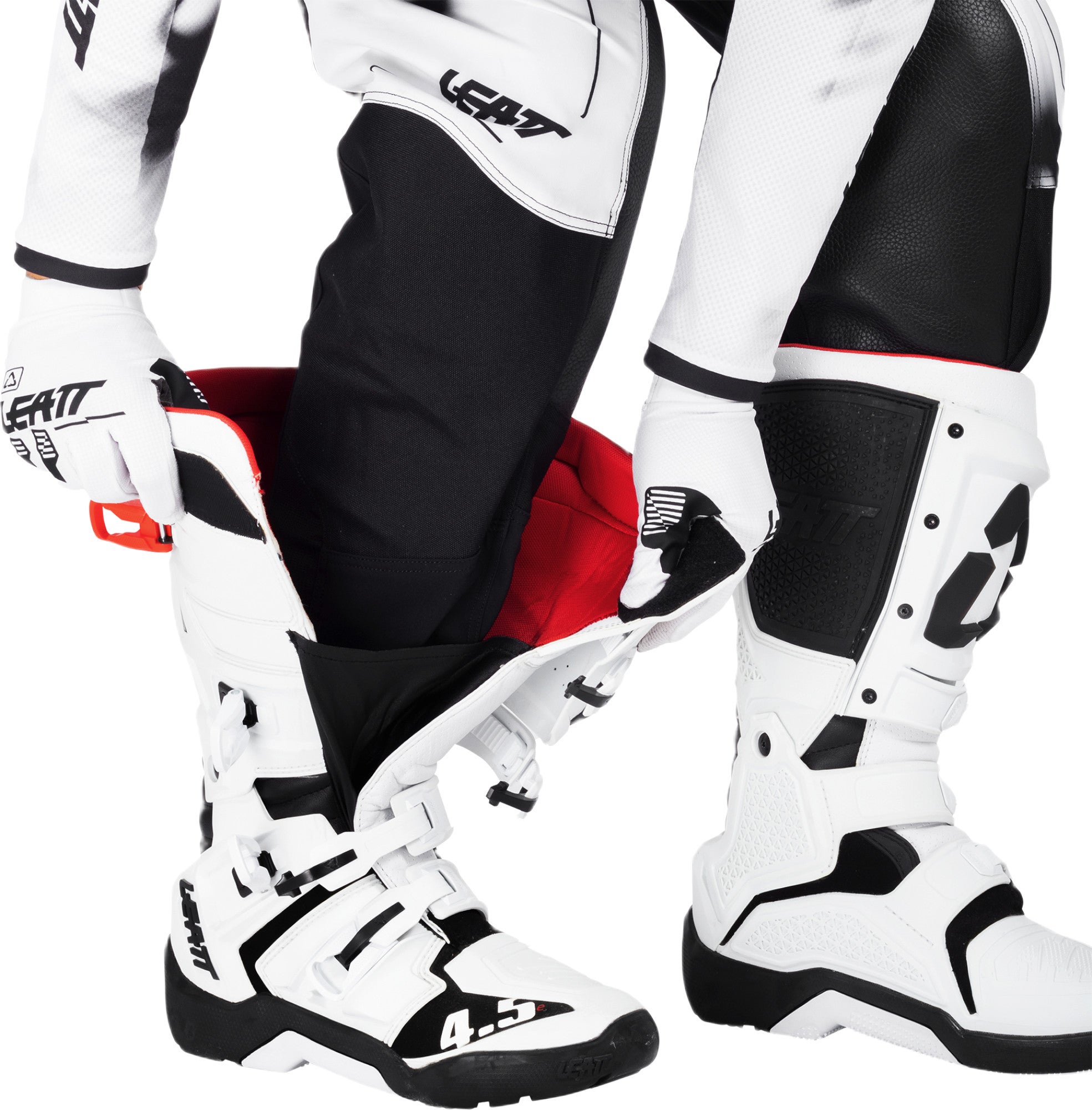 Leatt Moto 4.5 V26 Motocross Pants white/black M Figure 5