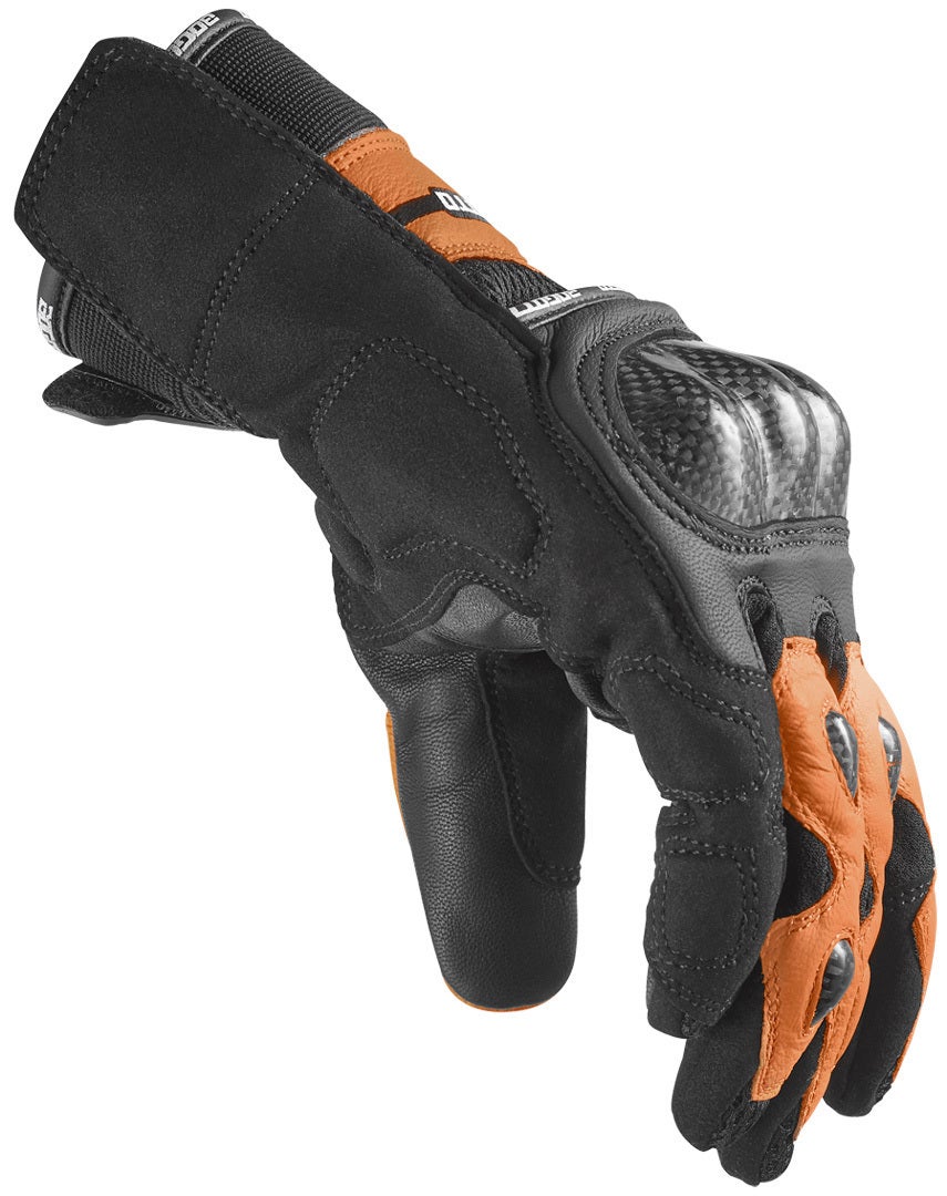 Bogotto Flint Motorcykelhandsker sort/orange S Figur 3