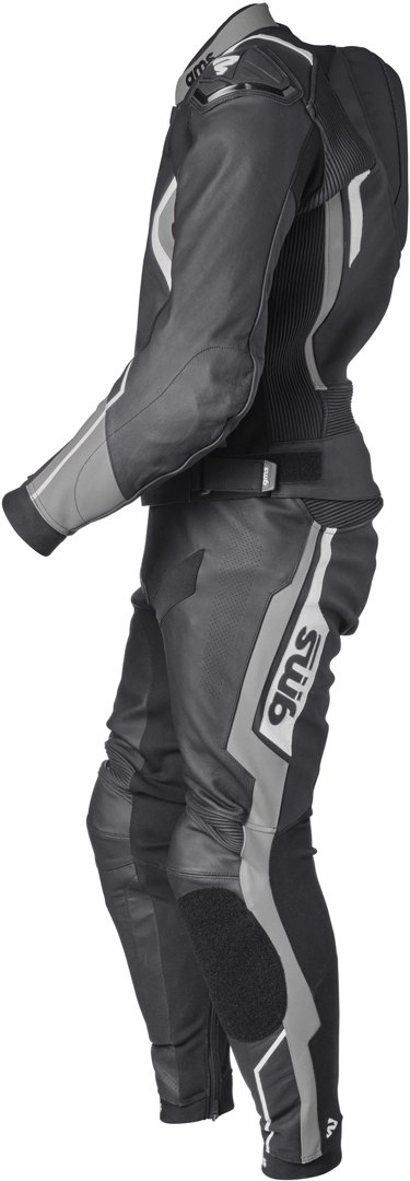GMS GR-1 Two Piece Motorcycle Leather Suit black/grey/white 46 Figure 2