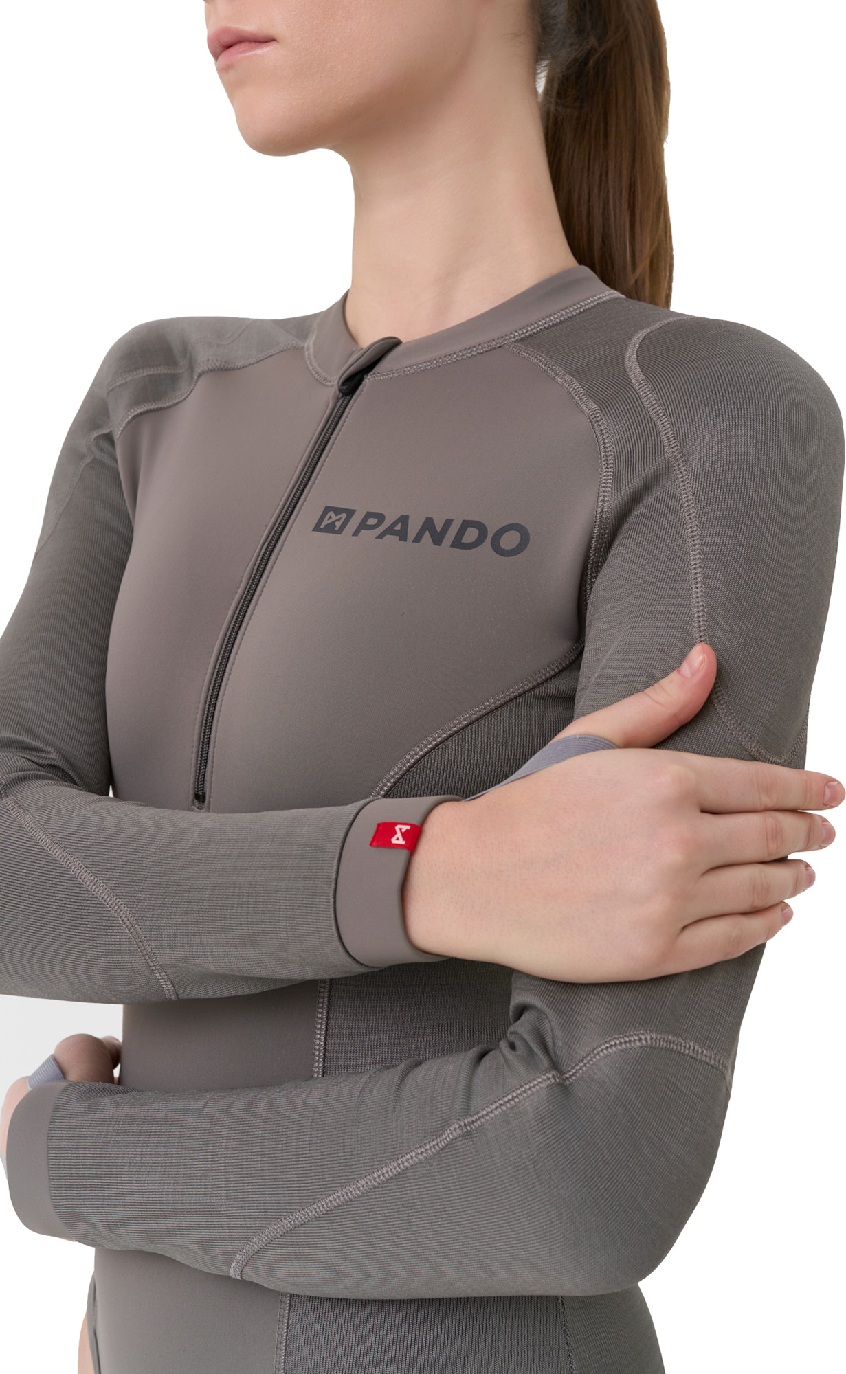 Pando Moto Shell WW AA Baselayer 女士长袖护套衬衫 灰色 S 图7