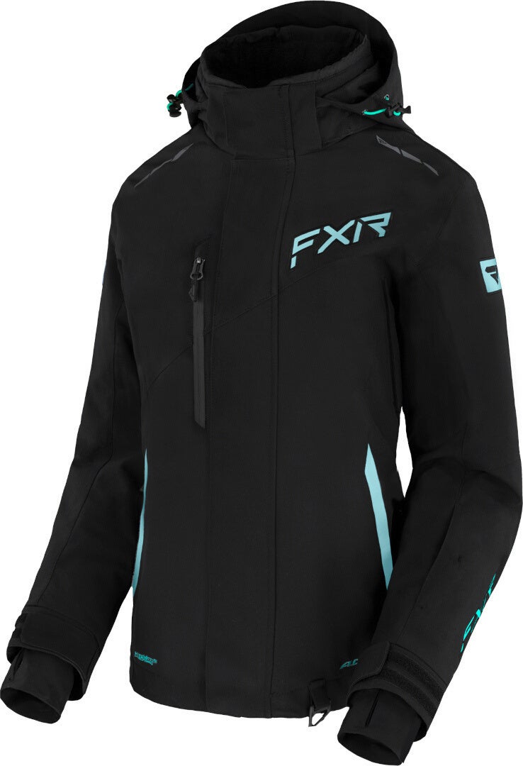 FXR Edge 2-in-1 Snescooterjakke til damer sort/grøn 10 Figur 1