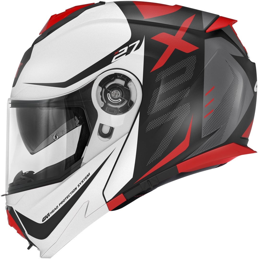 GIVI X.27 Dimension Klapphelm schwarz matt/weiß/rot M Abbildung 2