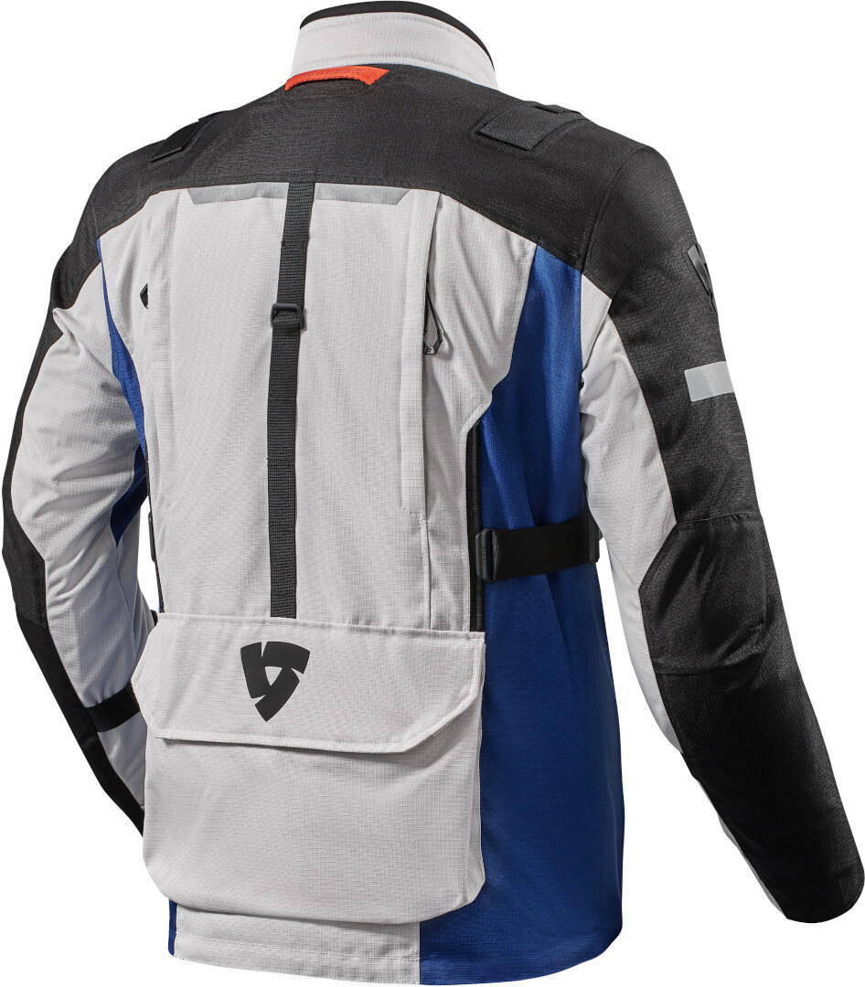 Revit Sand 4 H2O Motorrad Textiljacke silber/blau M Abbildung 2