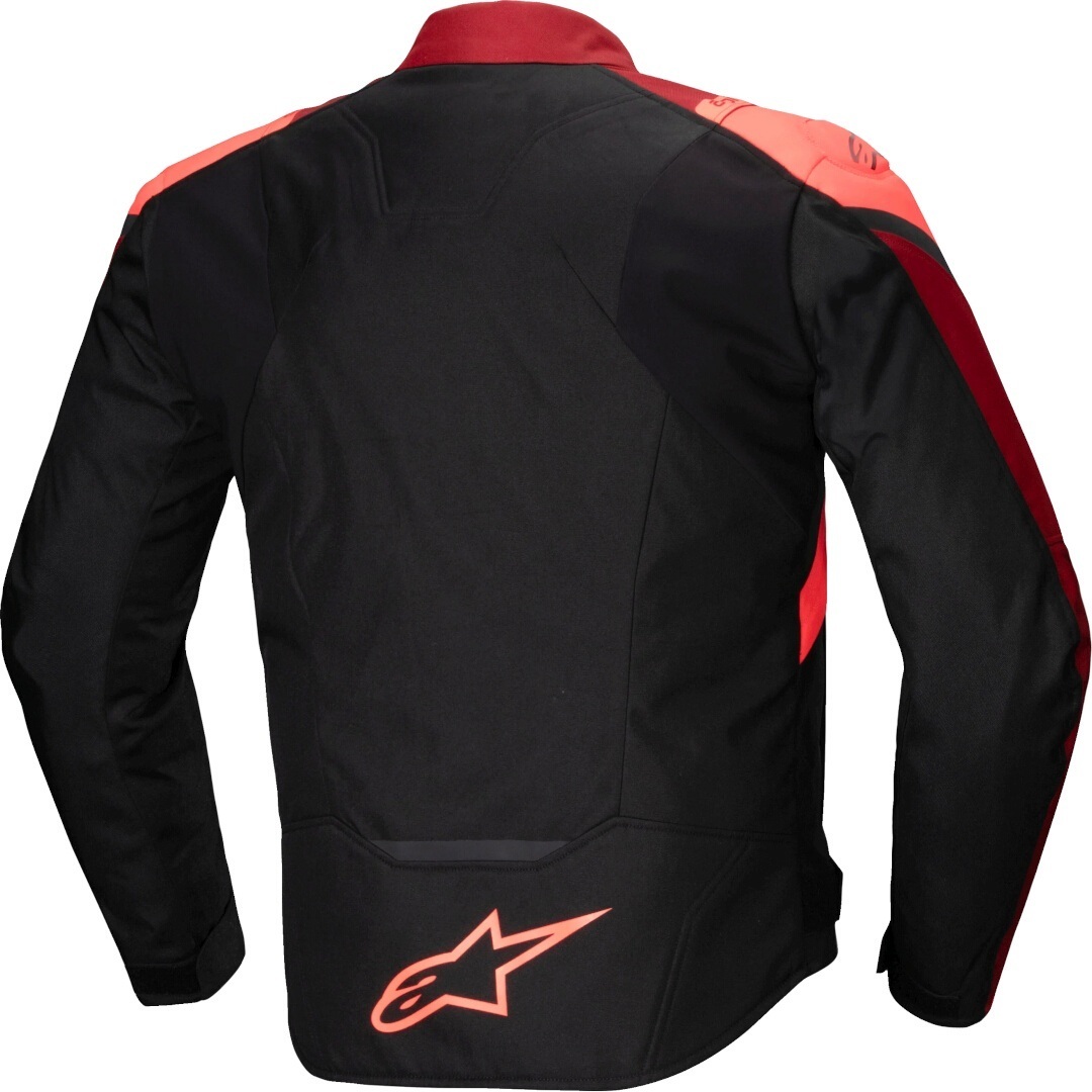 Alpinestars T-Jaws V4 waterproof Motorcycle Textile Jacket black/red/fluo-dark red M Figure 2