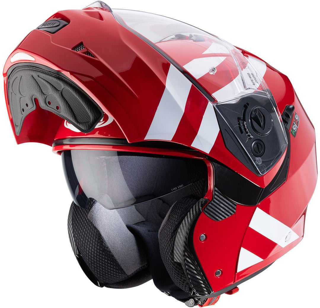 Caberg Duke II Superlegend Helm rood/wit Verlies (59/60) Figuur 3