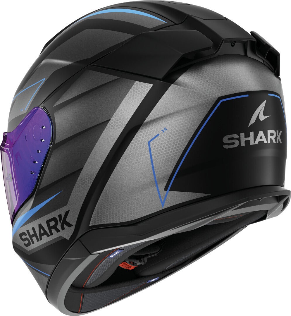 Shark D-Skwal 3 Sizler Casco negro mate/gris/azul M (57/58) Figura 3
