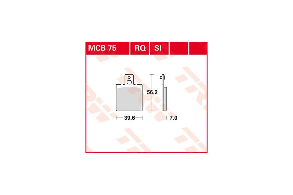 TRW Lucas Racingbelag MCB75RQ Figur 1
