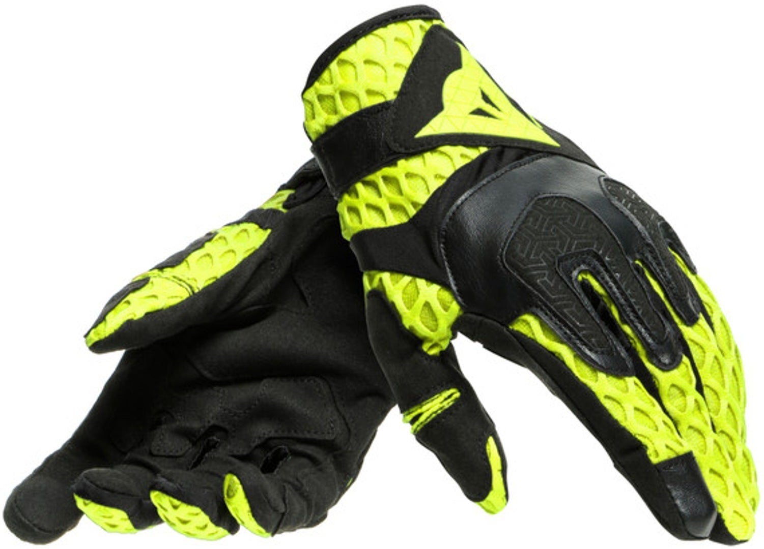 Dainese Air-Maze Unisex motorcykelhandsker sort/gul S Figur 1