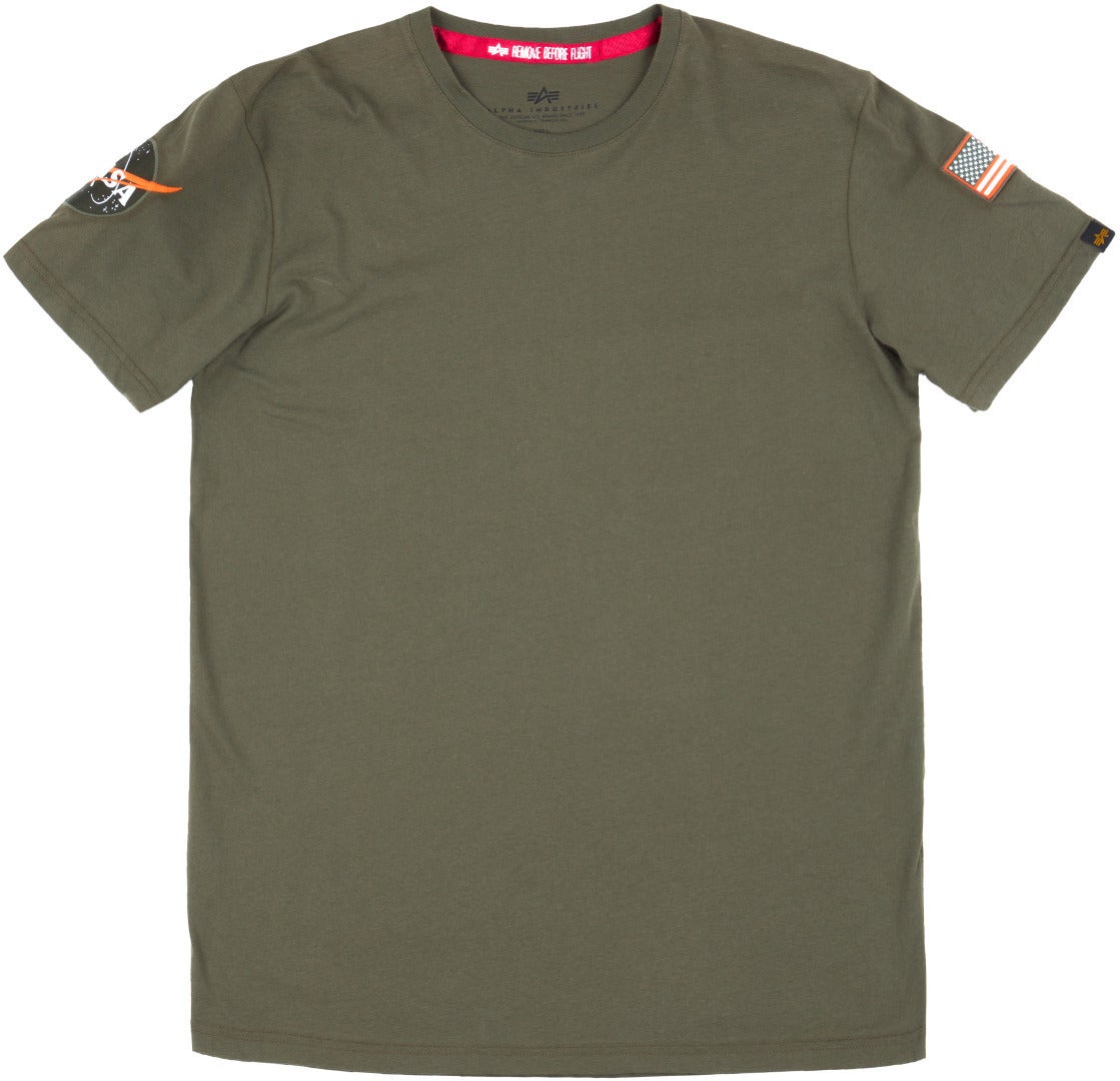 Alpha Industries NASA T-Shirt dunkelgrün M Abbildung 1