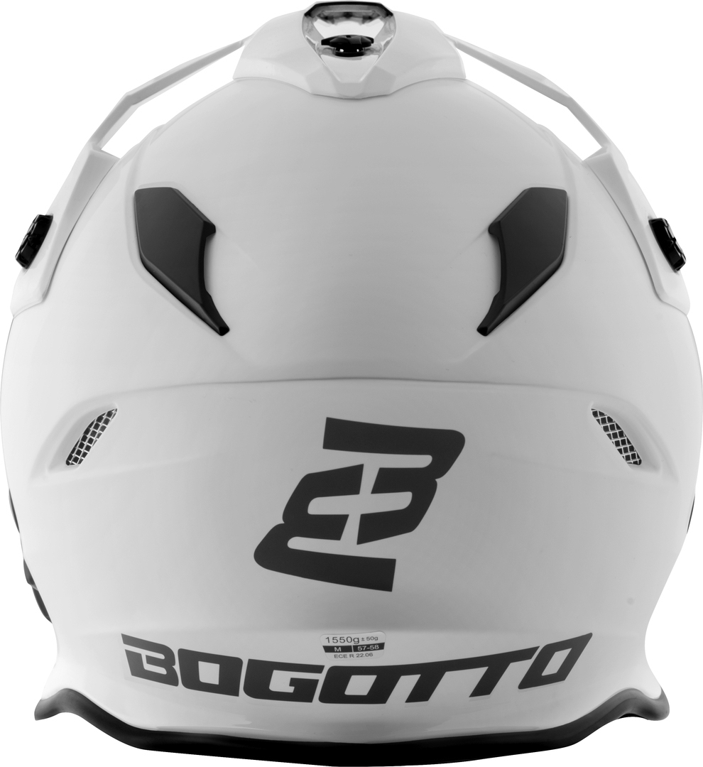 Bogotto H331 BT Bluetooth 엔듀로 헬멧 화이트 매트 2XL 그림 9