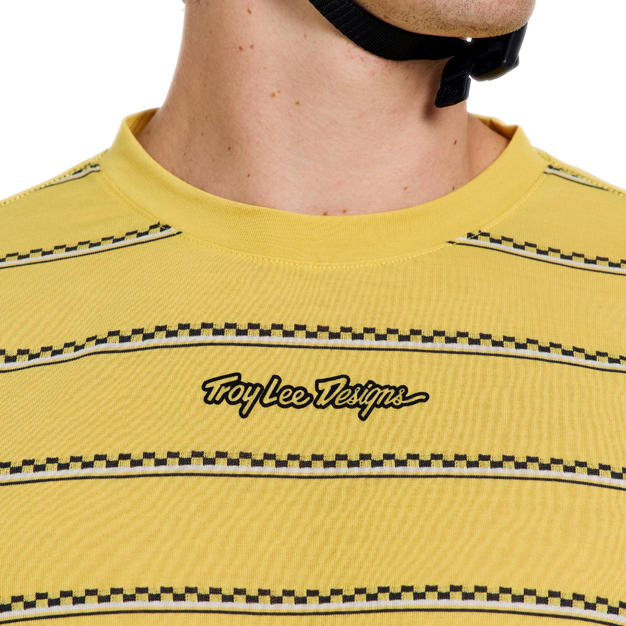 Troy Lee Designs Skyline Fakie Ride Stripe Maillot de vélo jaune/blanc L Figure 4