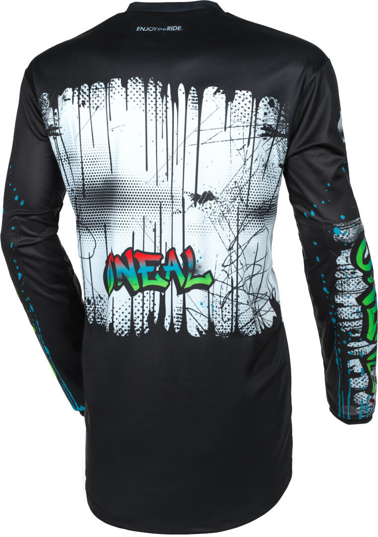 Oneal Element Rancid černý/vícebarevný motokrosový dres S Obrázek 2