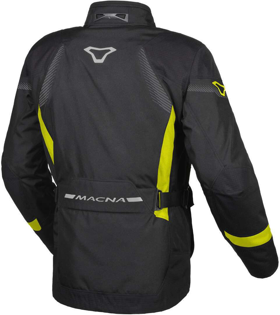 Macna Rancher waterproof Motorcycle Textile Jacket black/yellow S Figure 2