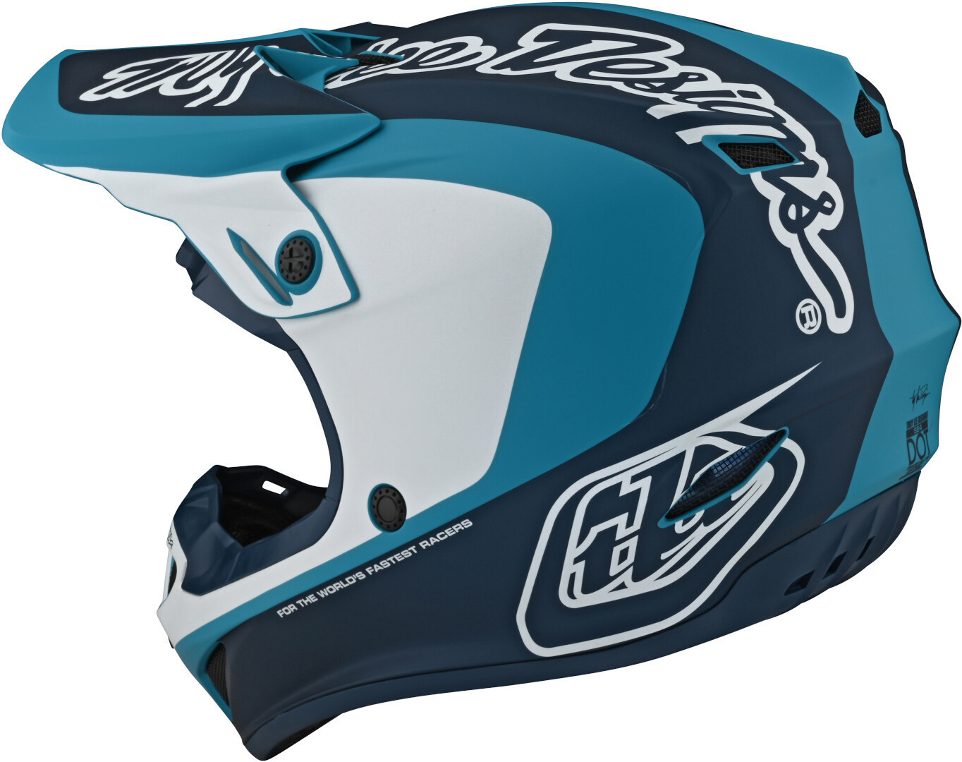 Troy Lee Designs SE4 Corsa Cască de motocross Albastru/Alb/Albastru L Figura 7
