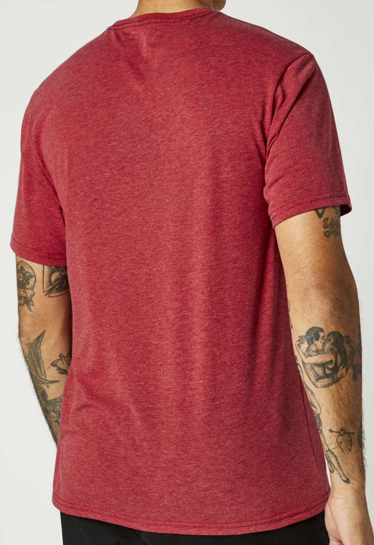 FOX Emblem Tech T-Shirt Rouge L Figure 3