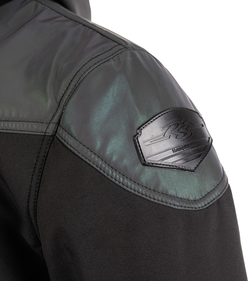 Rusty Stitches William Giacca tessile moto moto nero/shimmer M Figura 8