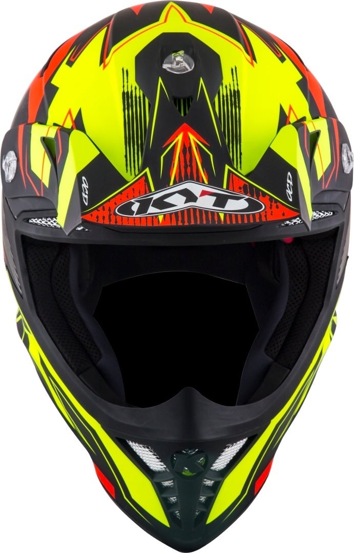 KYT Skyhawk Digger Motocross Helm gelb/orange XL (61/62) Abbildung 3