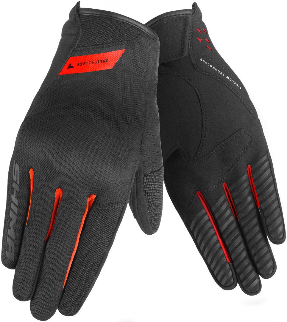 SHIMA One Evo Motorcykelhandsker til damer sort/rød M Figur 3