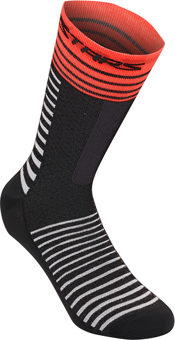 Alpinestars Drop 19 Șosete Negru/Roșu S Figura 1