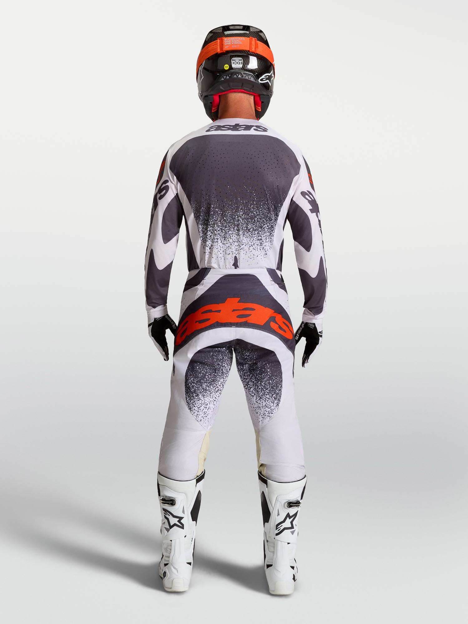 Alpinestars Techstar Swan Motocrossbukser mørkegrå/lilla 30 Figur 10