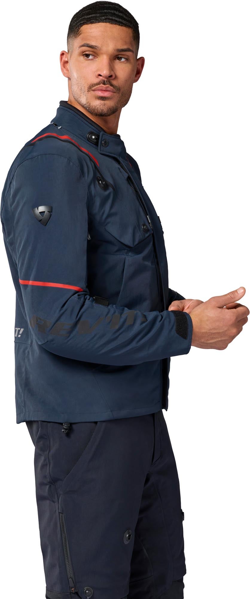 Revit Fractal H2O Veste textile moto imperméable bleu foncé 3XL Figure 4