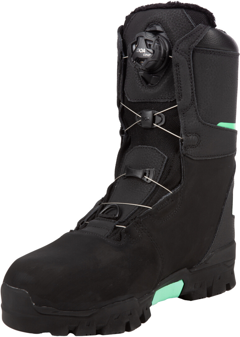 Klim Aurora GTX BOA 2023 Cizme pentru snowmobile pentru doamne Negru/Verde 6 Figura 4