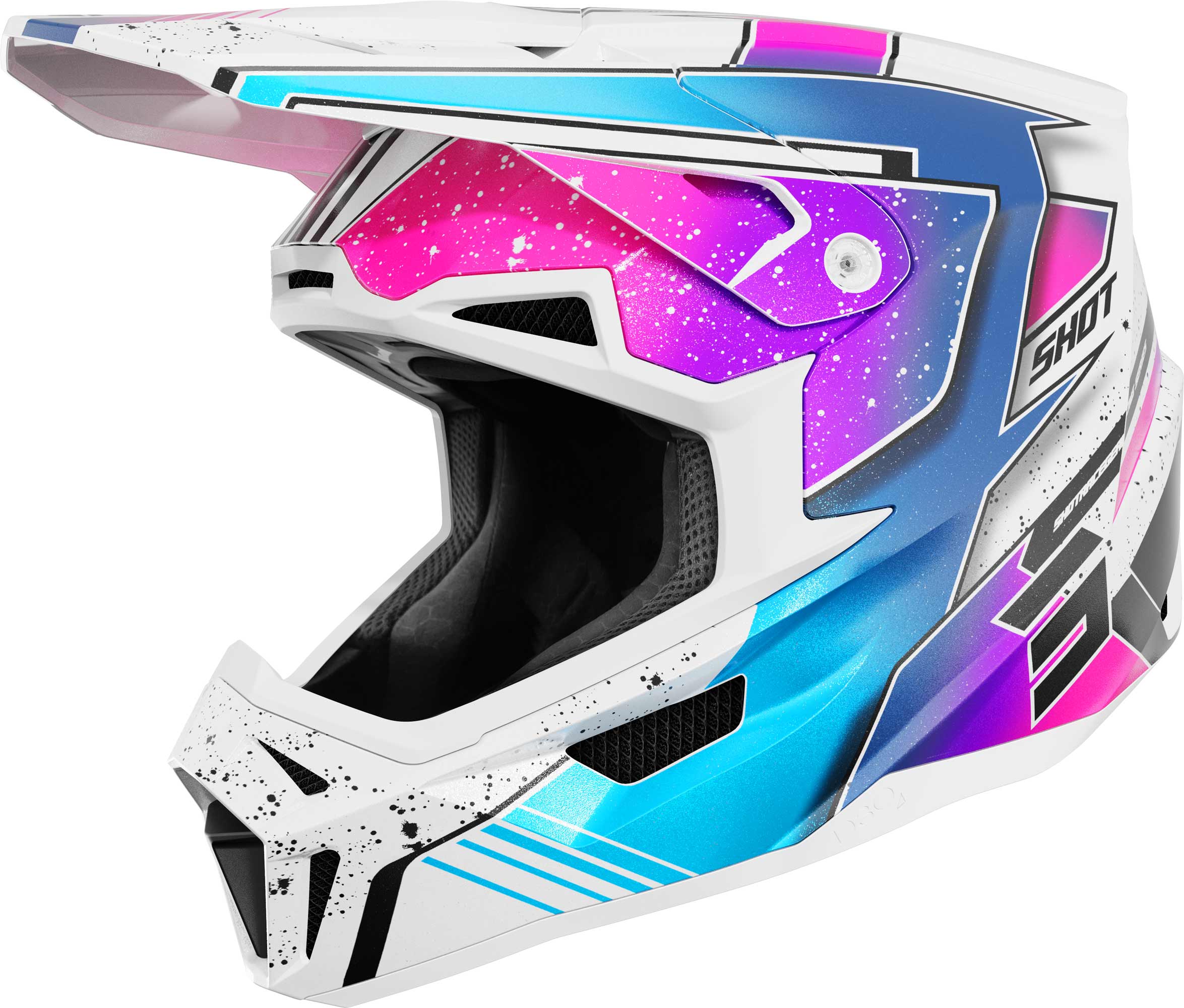 Shot Lite Racing Mips Casco de motocross blanco/rosa XL (61/62) Figura 1