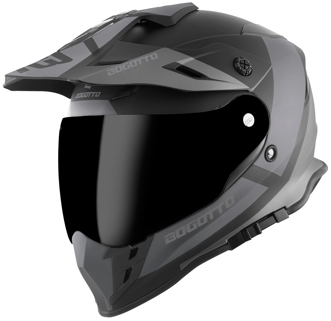 Bogotto V331 Pro Tour Endurohelm schwarz/grau S Abbildung 2