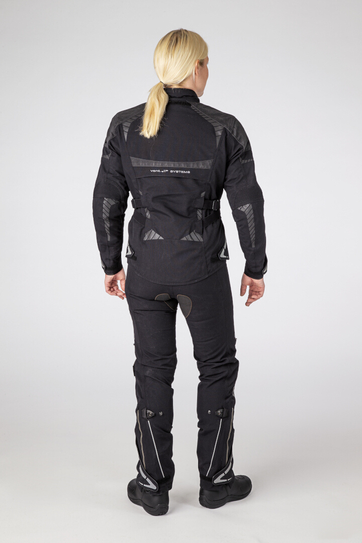 Halvarssons Vimo waterproof Ladies Motorcycle Textile Jacket black 40 Figure 4