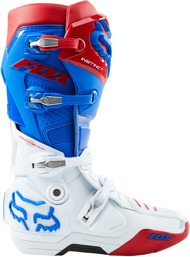 FOX Instinct Botas de Motocross Azul/Blanco/Rojo 9 Figura 5