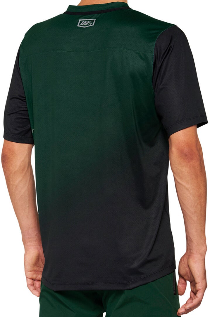 100% Celium Short Sleeve Bicycle Jersey black/green XL Figure 2