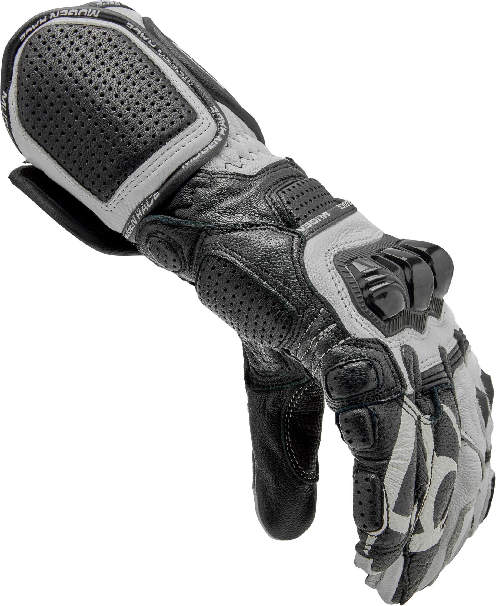 MUGENRACE Chili Sport Mănuși de motocicletă alb/negru XS Figura 4