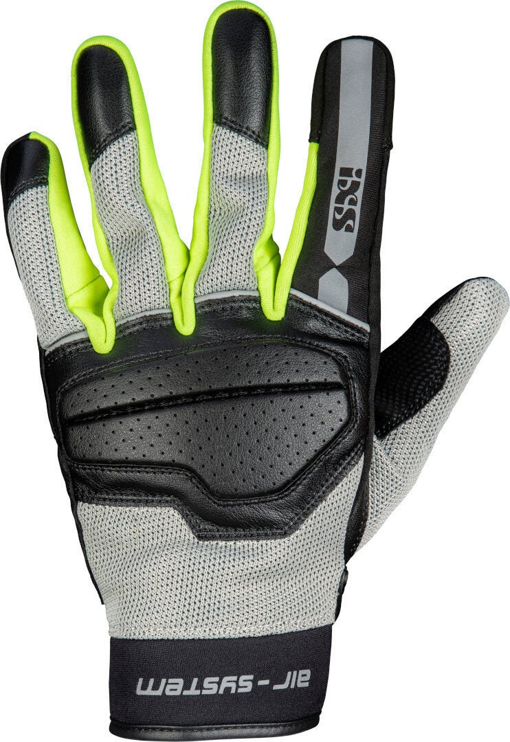 IXS Evo-Air Motorcykel Handsker sort/grå/gul L Figur 1