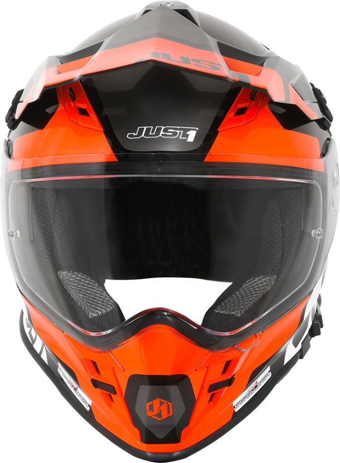 Just1 J34 Pro Tour Motocross Helmet black/orange XL (61/62) Figure 4