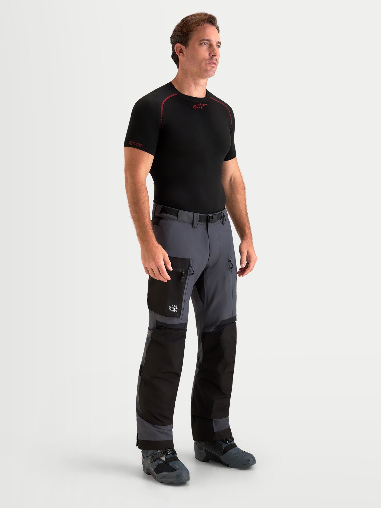 Alpinestars Arenis Gore-Tex waterproof Motorcycle Textile Pants black/dark grey S Figure 8
