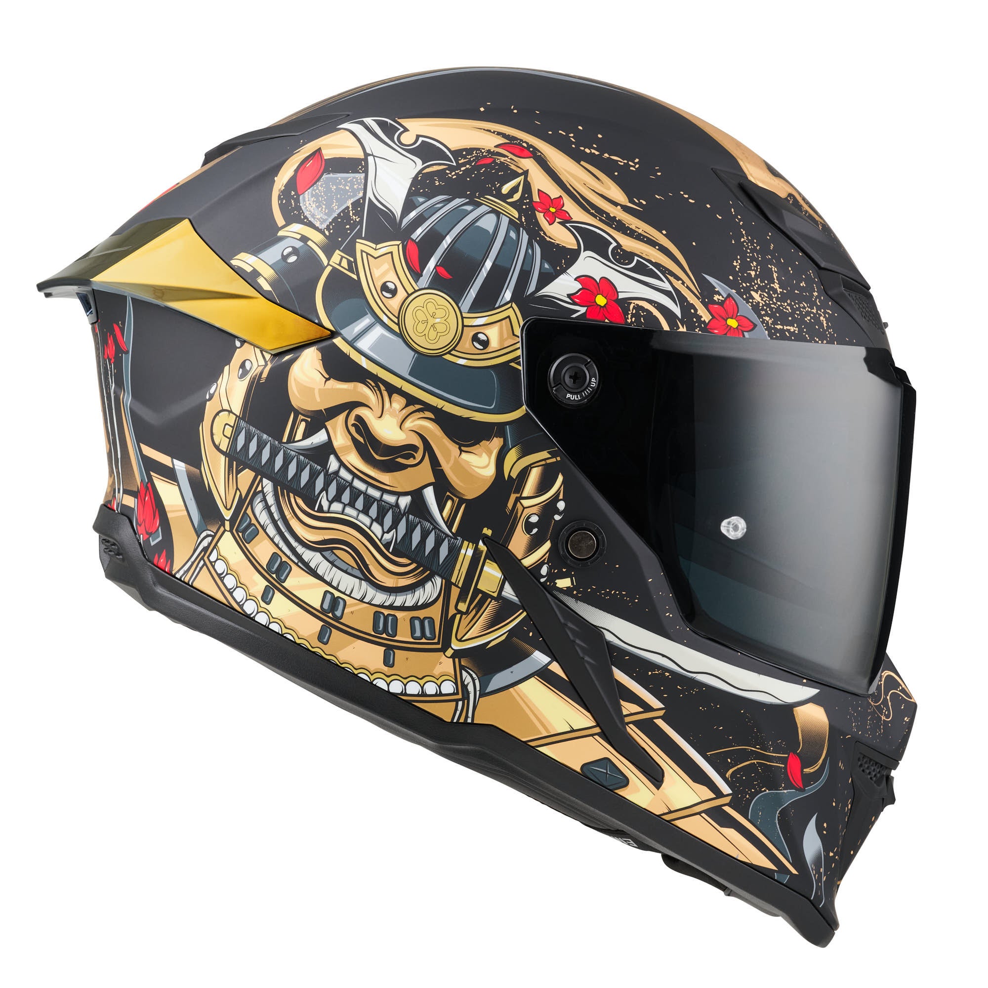 Side view of Bogotto Blade Armour Helmet